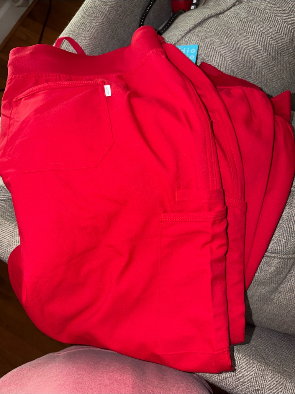 Women's Red Drawstring Track Pants